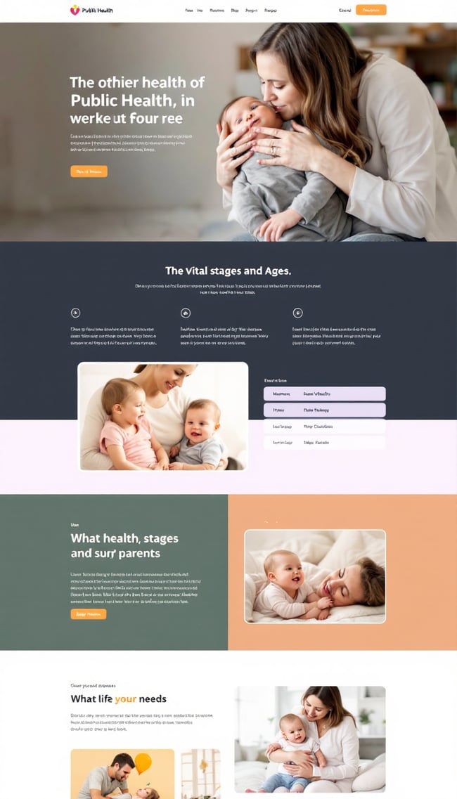 Public Health Lifecycle Website Design