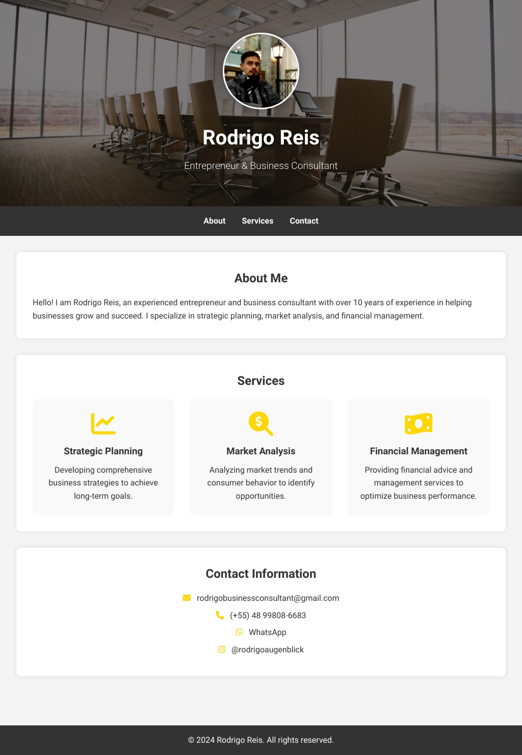 Rodrigo Reis - Business Consultant