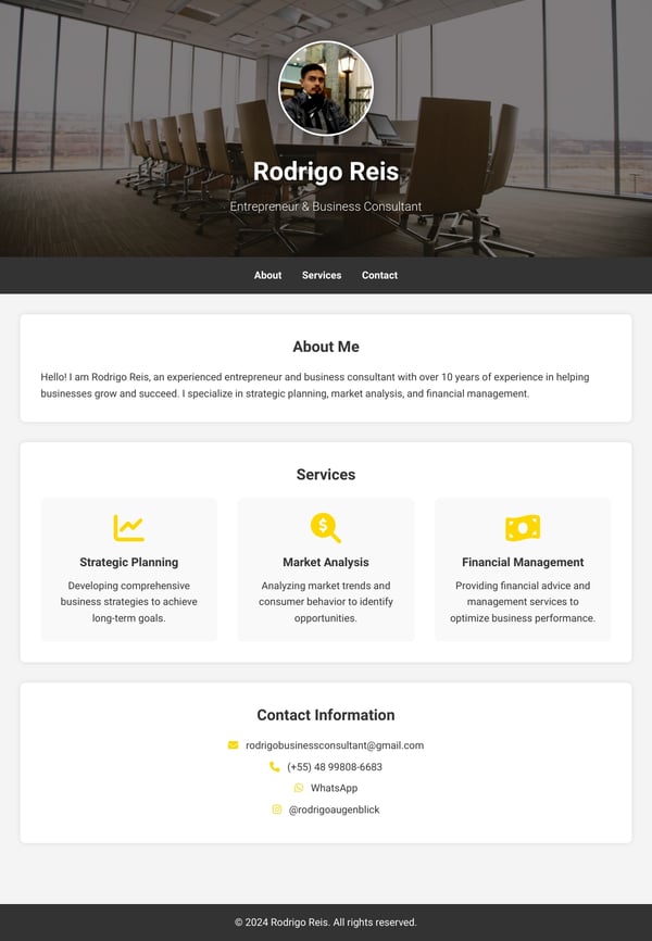 Rodrigo Reis - Business Consultant