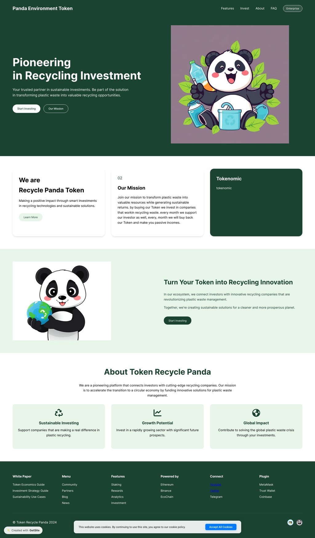 Token Recycle Panda - Investing in Sustainable Recycling Future