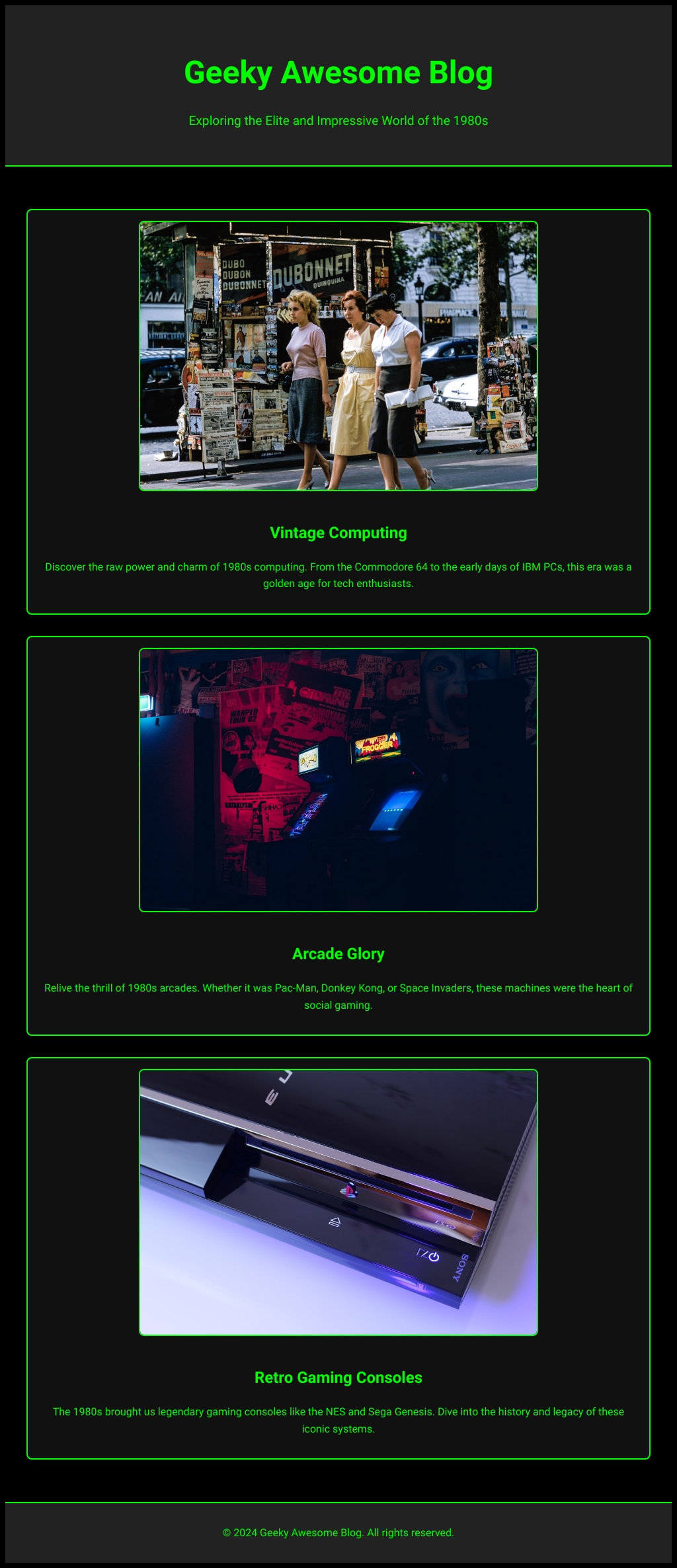 Geeky Awesome Blog - 1980s Edition