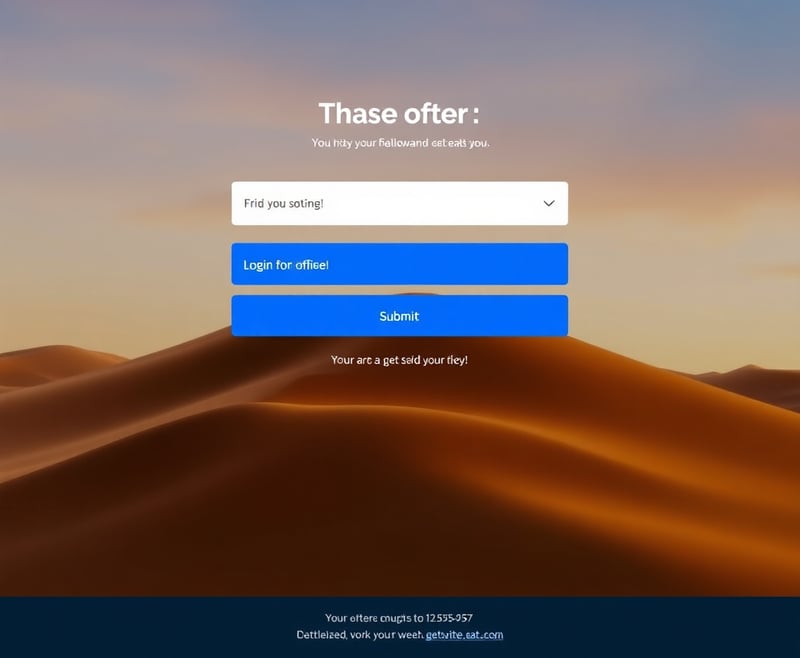 Getsite Login Page Screenshot