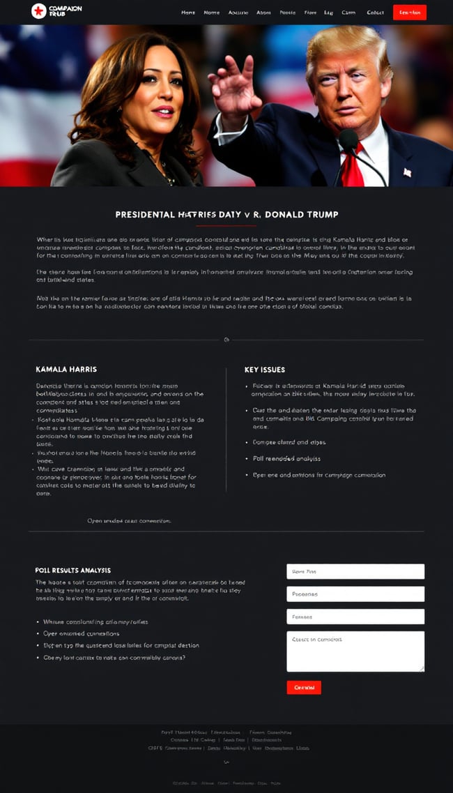 Presidential Candidate Comparison: Harris vs. Trump