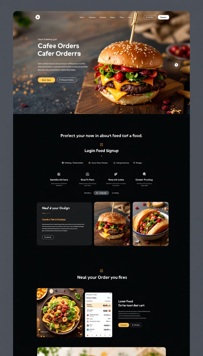 Food Ordering System Web Design