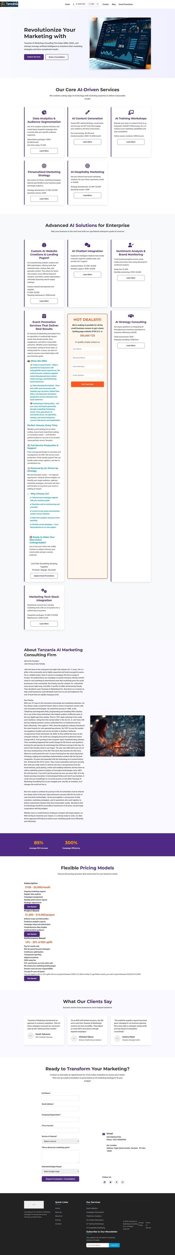 Tanzania AI Marketing Consulting Firm