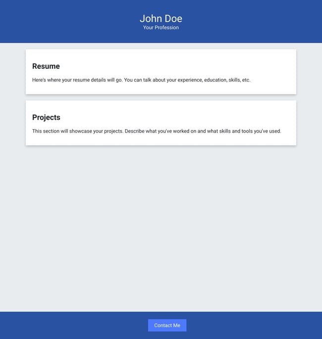 Beautiful templates for your Microsite