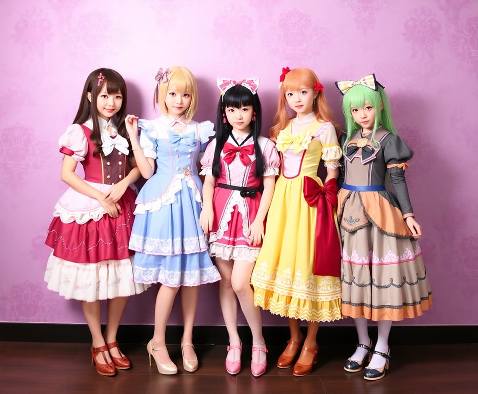 Shoujo anime cosplay dresses and magical girl outfits