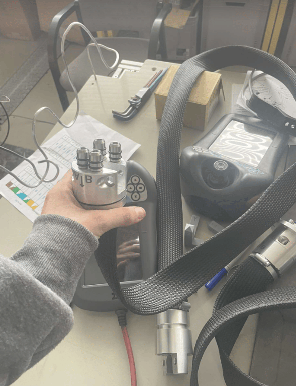 Industrial robotic arm performing precise assembly tasks