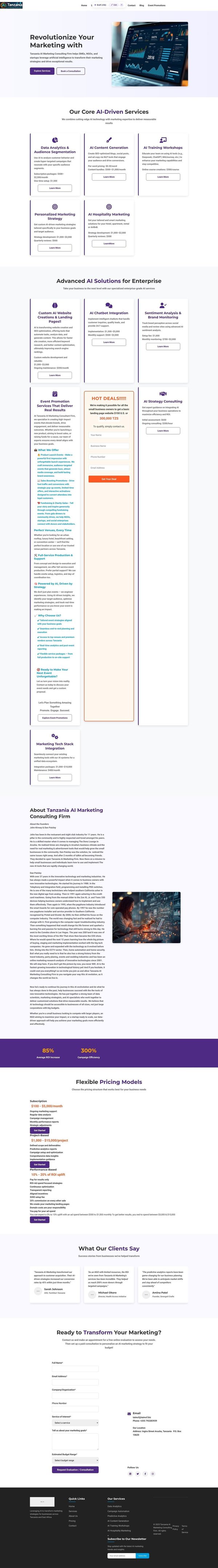 Tanzania AI Marketing Consulting Firm