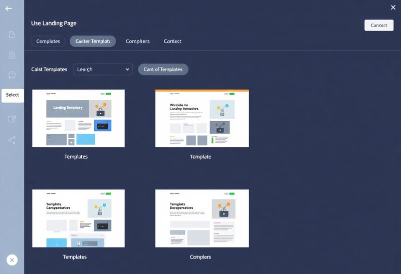 Landing Page Builder Interface