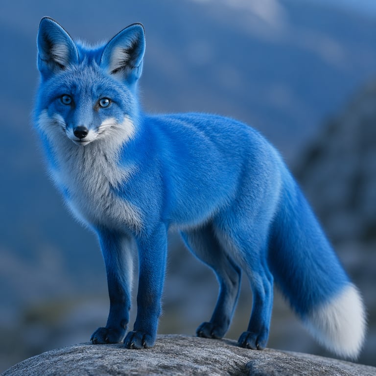 blue fox