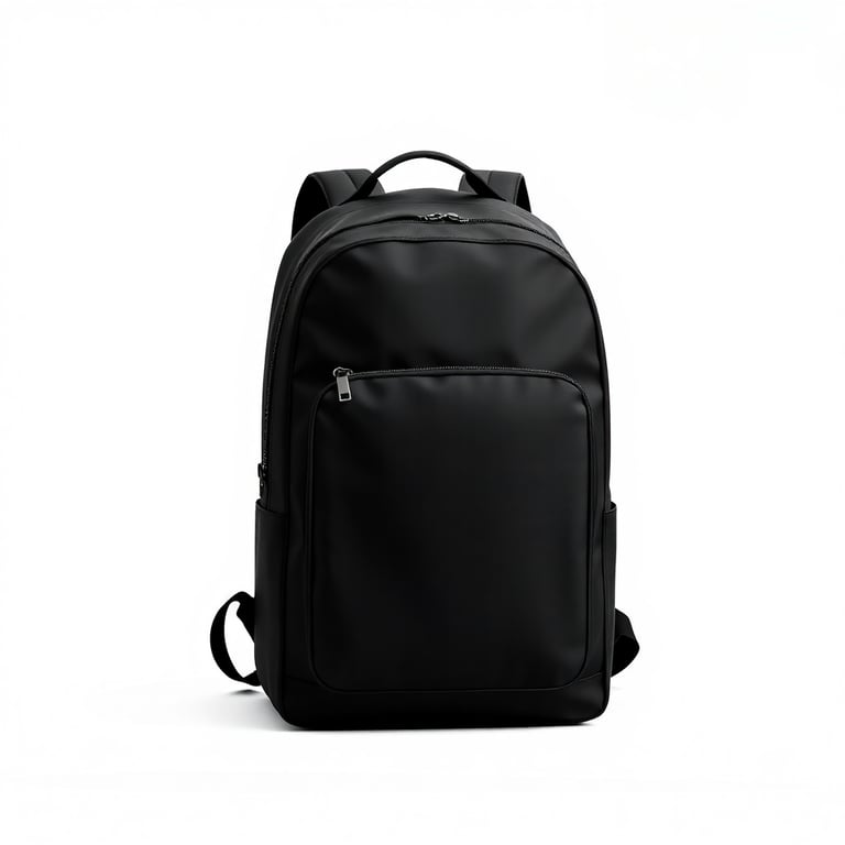 Professional black backpack with modern design