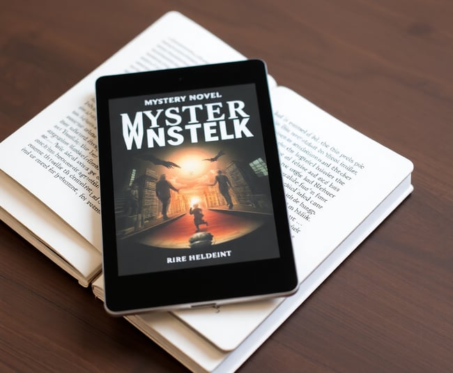 Mystery Novel on E-Reader