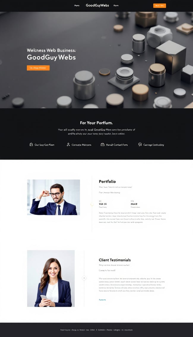 Elegant One-Page Web Design for GoodGuyWebs