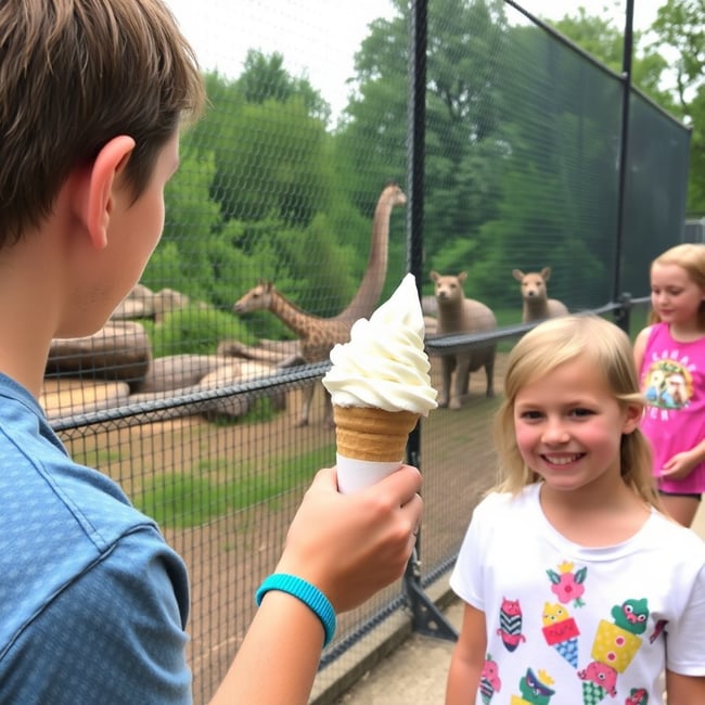 Zoo Day Delight: Ice Cream Adventure