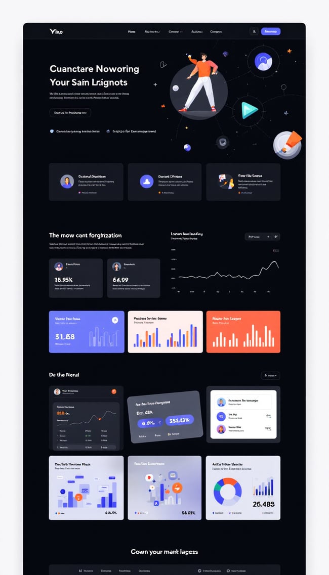 Modern Dashboard Website Design