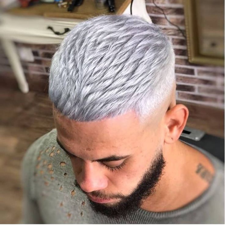the image shows, the colored edgar haircut