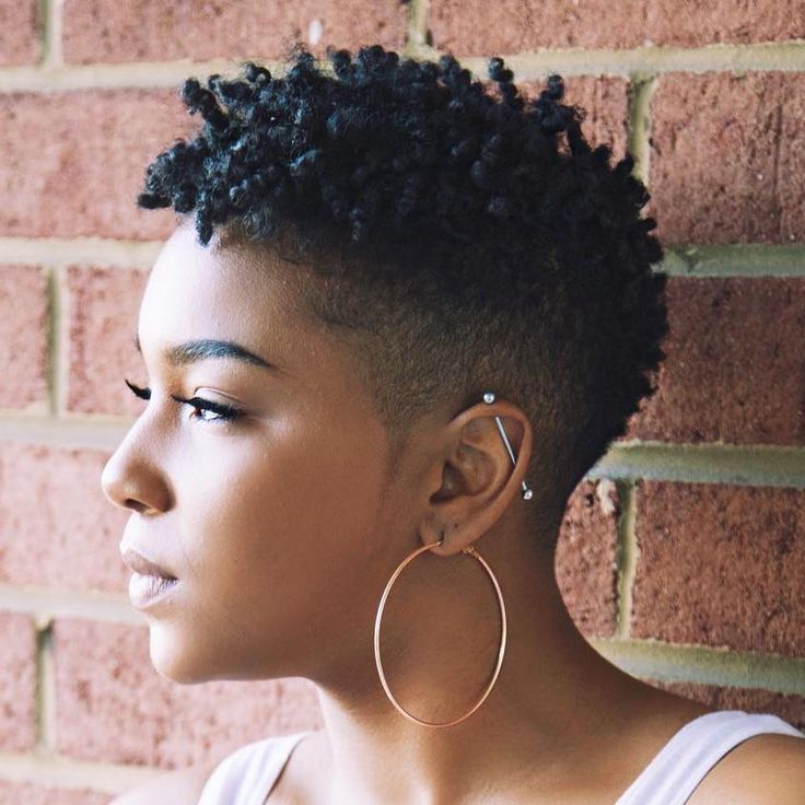 the image shows, Short Natural Fade Haircuts for Black Females