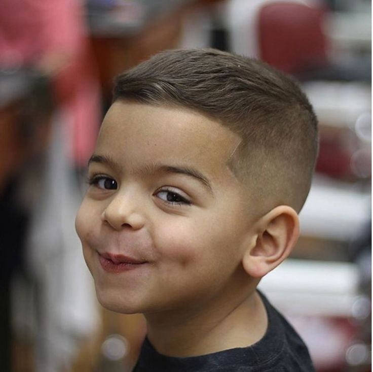 In this image show Little Boys Fade Haircut