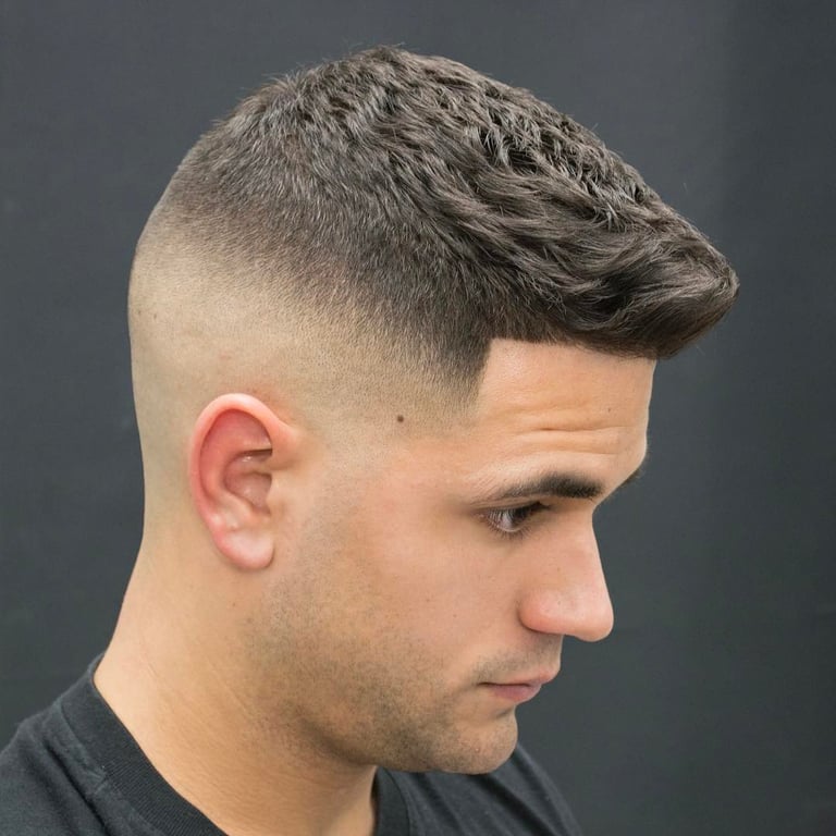 the image shows, high taper fade