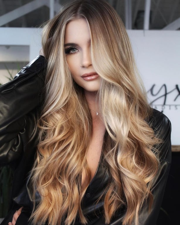 In this image show, the Dirty Blonde Hair With Blonde Highlights.