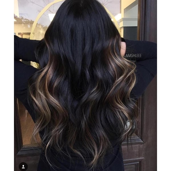 In this image show, the Balayage On Extra Long Hairstyles.