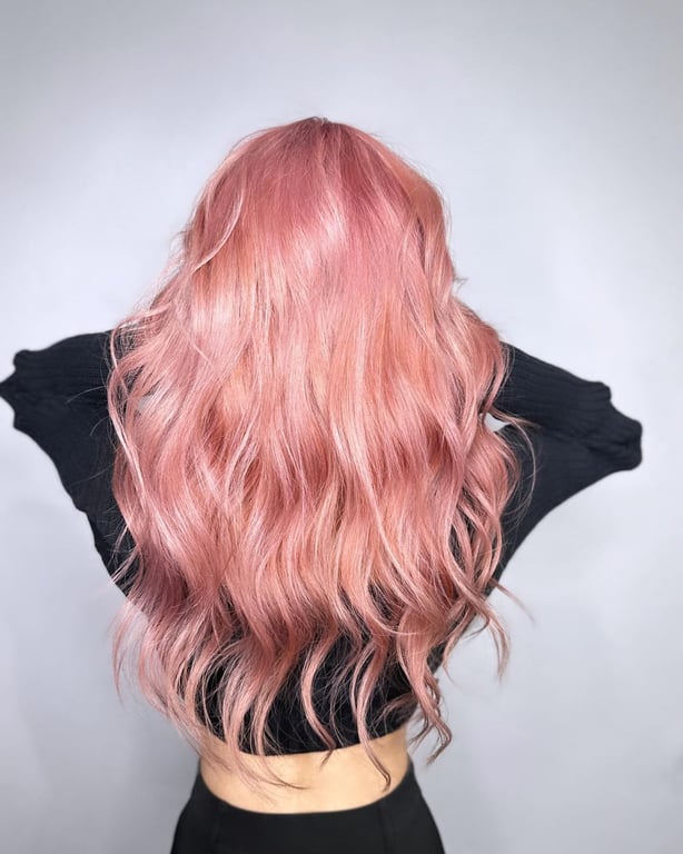 In this image show, the Strawberry Champagne Hair Color hairstyles.