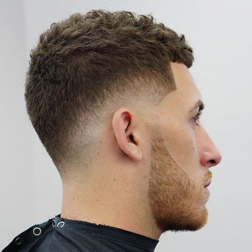 the image shows, low Drop fade haircut