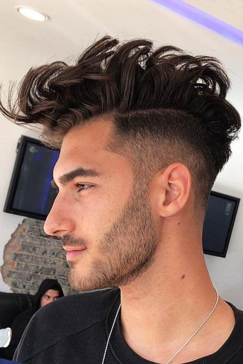 In this image show, Side Styled Messy Undercut haircuts.