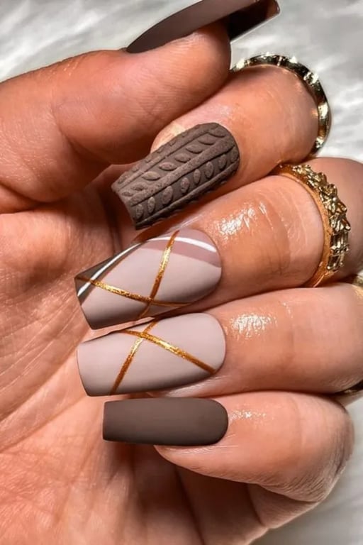 In this image show, the light nude colors with the sweter nails design.