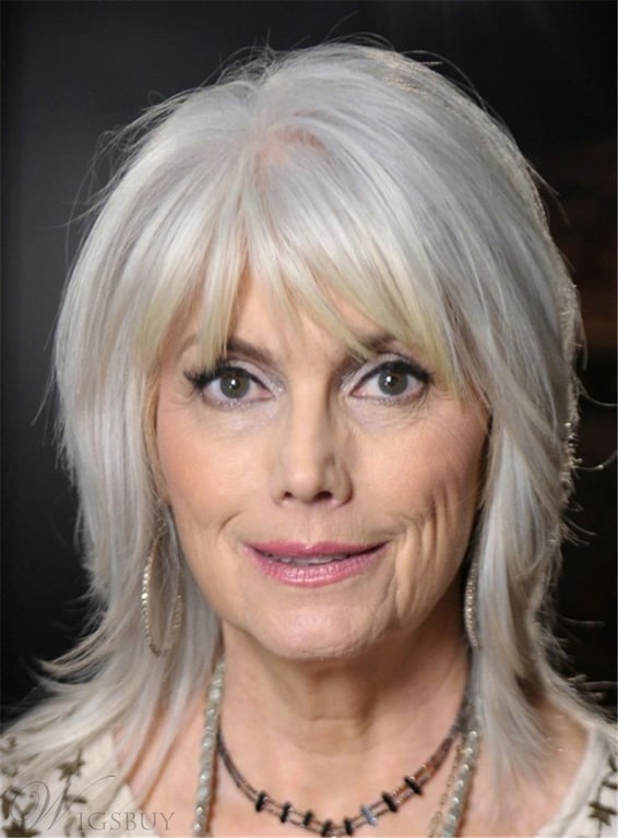 the image shows, Shag Haircut For Older Women
