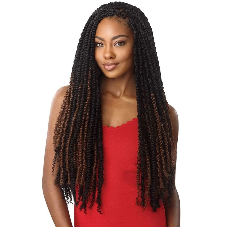 In this image show, the Crochet Knotless Braids hairstyles.