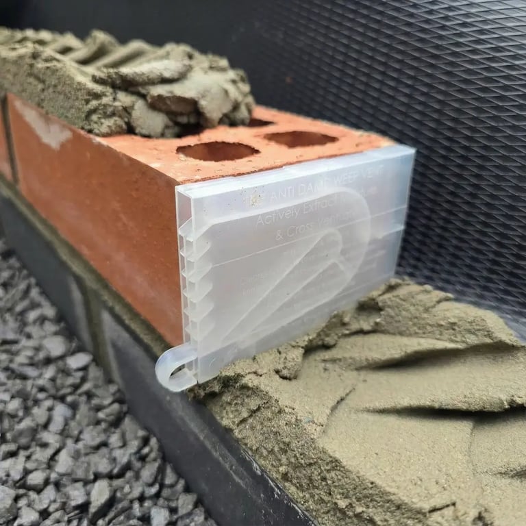 Active Vent cavity ventilation system in natural transparent finish - premium polypropylene construction