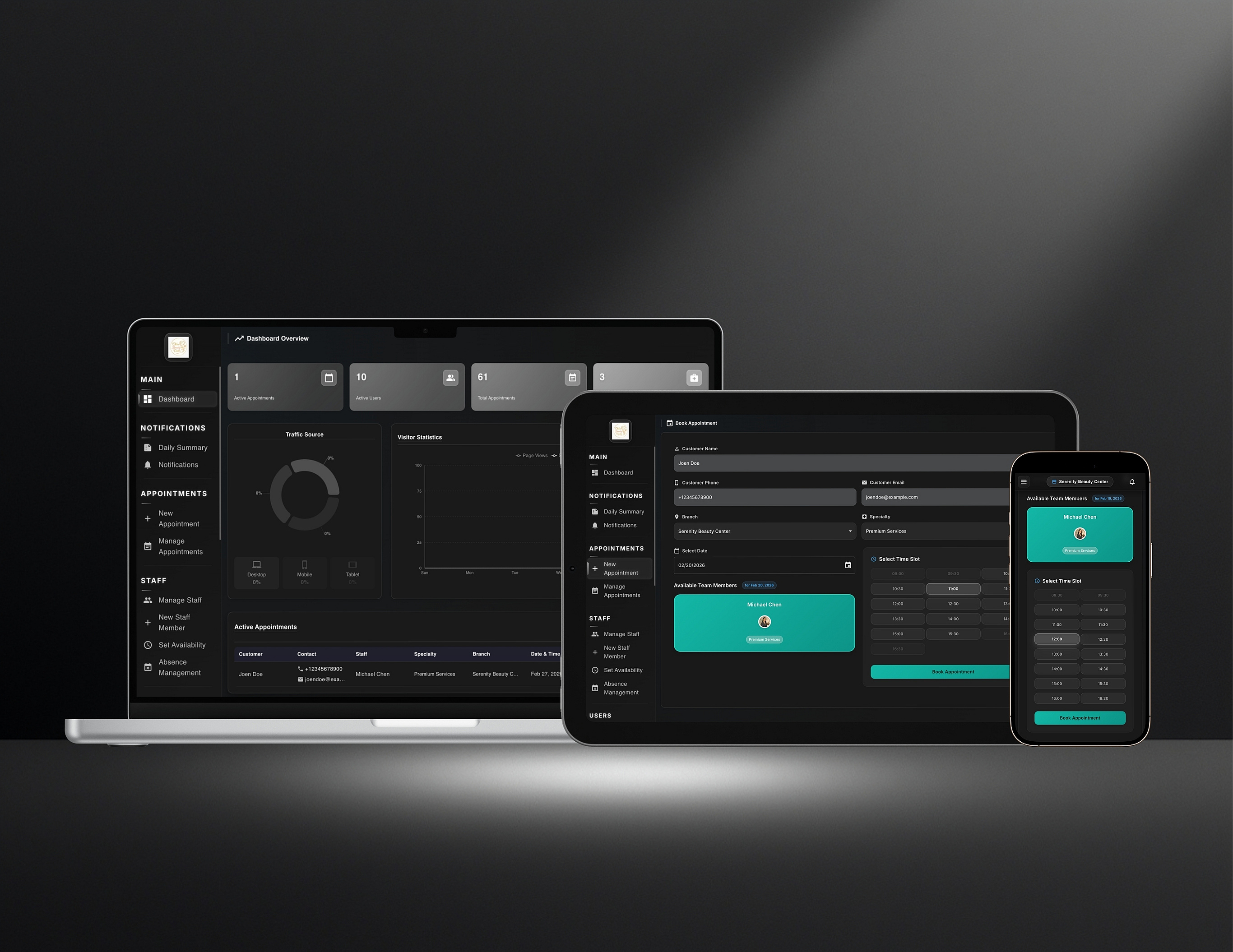 Staff Dashboard from Any Device
