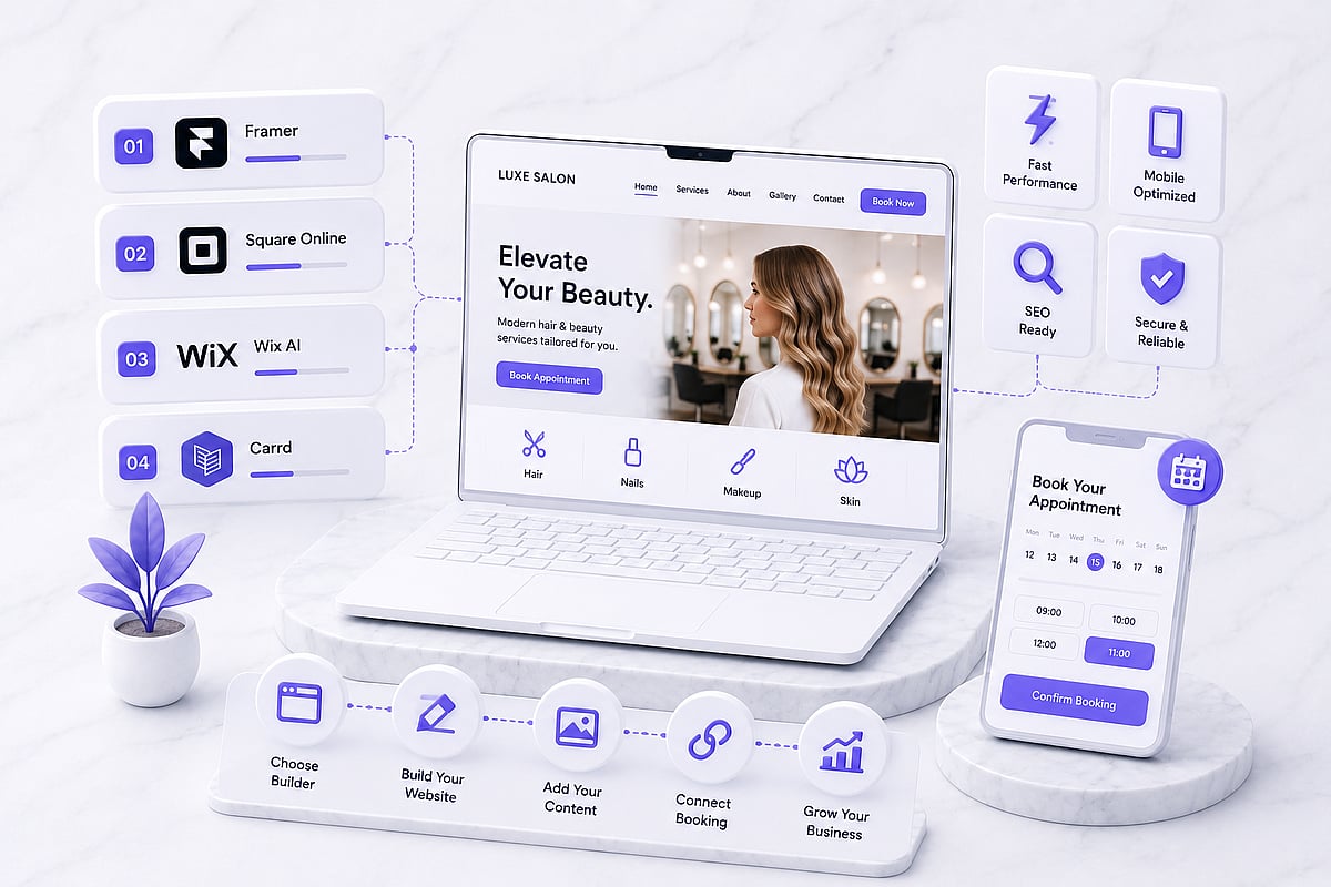 Best Free Salon Website Builders of 2026: Top 5 Picks