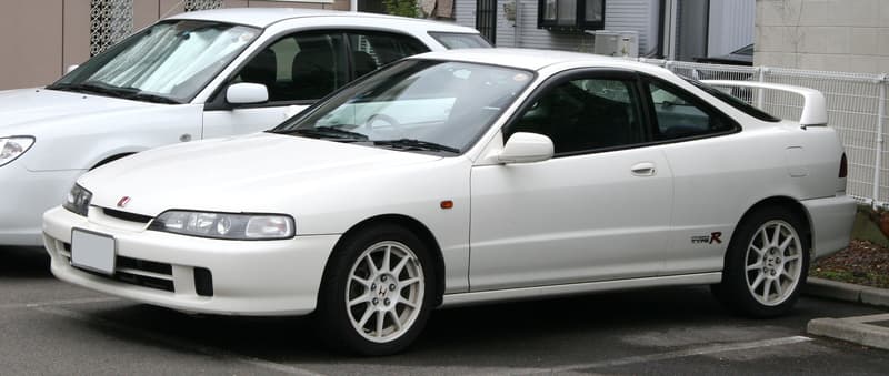 Honda Integra Type R DC2, white three-door coupe, front three-quarter view