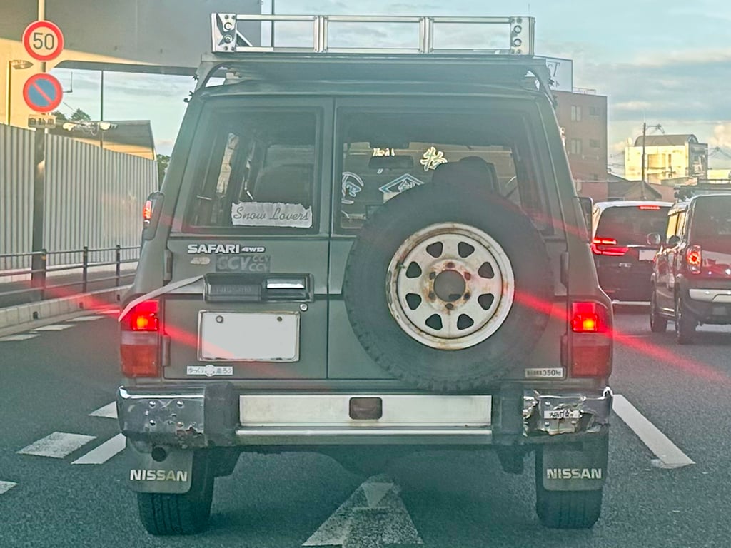 Nissan Safari Van Extra standard-roof four-door AD (U-VRGY60), Japanese market, rear view