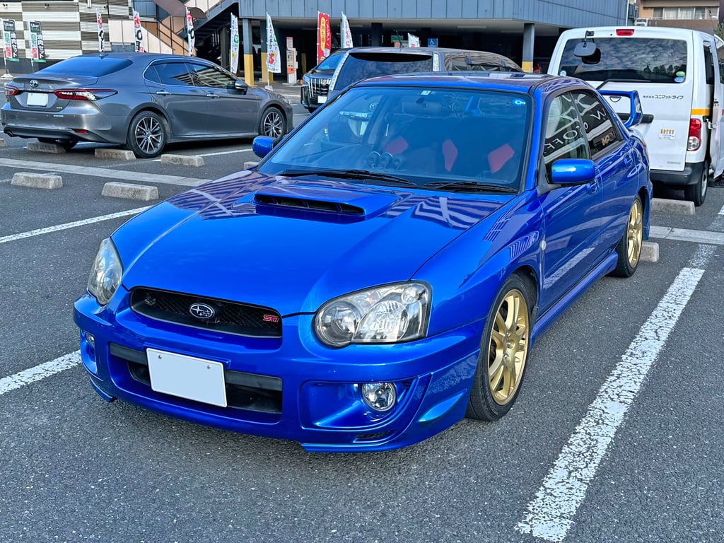 Japanese-market Subaru Impreza WRX STi sedan (GH-GDB), front view
