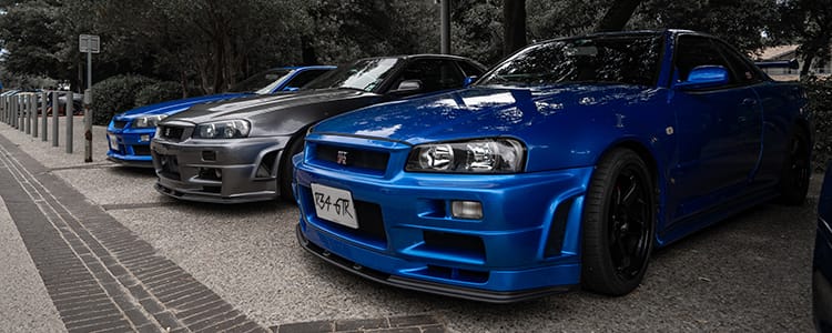 Nissan Skyline GT-R header image — multi-generation model overview
