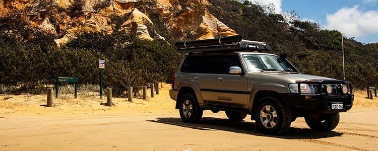 Nissan Patrol, front three-quarter view