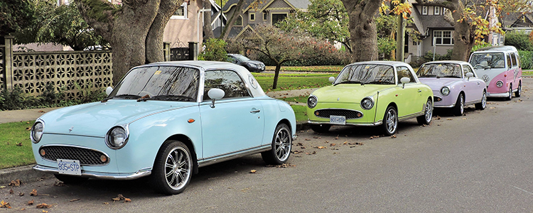 Nissan Figaro, front three-quarter view (Pike Factory FK10)
