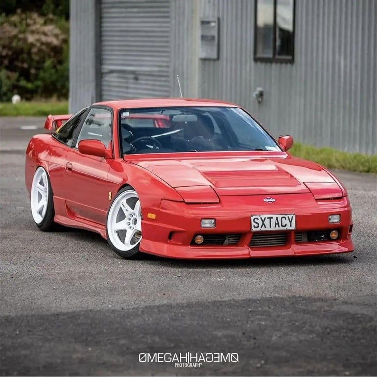 1988-1991 Nissan 180SX (S13) with original pop-up headlights — the pignose nose