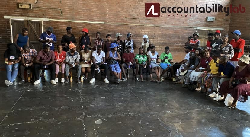 CivActs listening meeting in Chitungwiza – a productive discussion with residents on land corruption and its impact on the community.