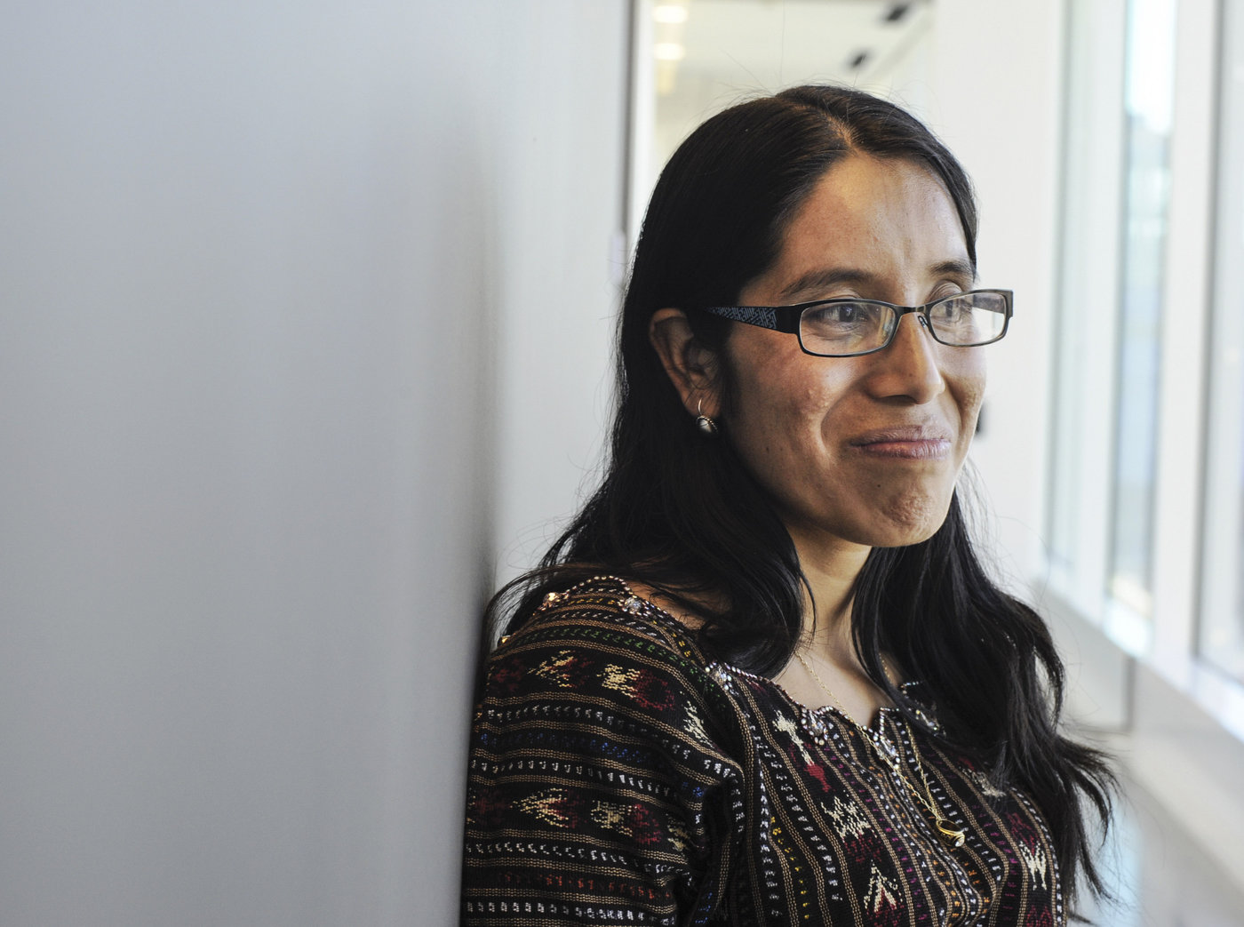 Rosa Coj Bocel is the first person from her village in Guatemala to go to college. She hopes to become a nurse and open a pharmacy. Rosa Coj Bocel is the first person from her village in Guatemala to go to college. She hopes to become a nurse and open a pharmacy.