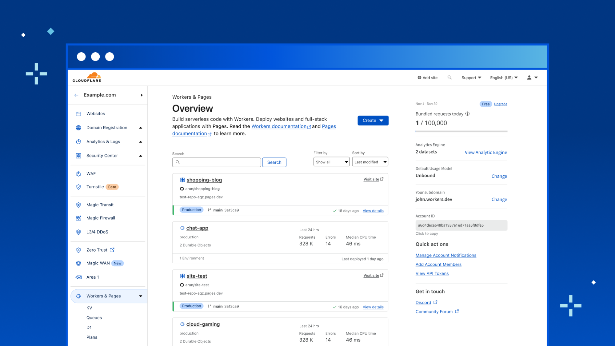 Cloudflare developer platform: Workers, R2, and edge services