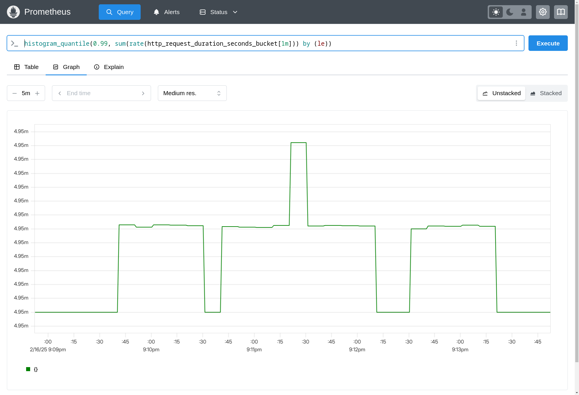 Histogram query in Prometheus