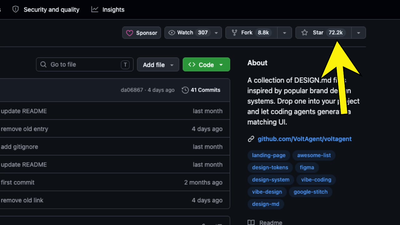 GitHub repository star count shown as 72.2k emphasizing rapid community adoption