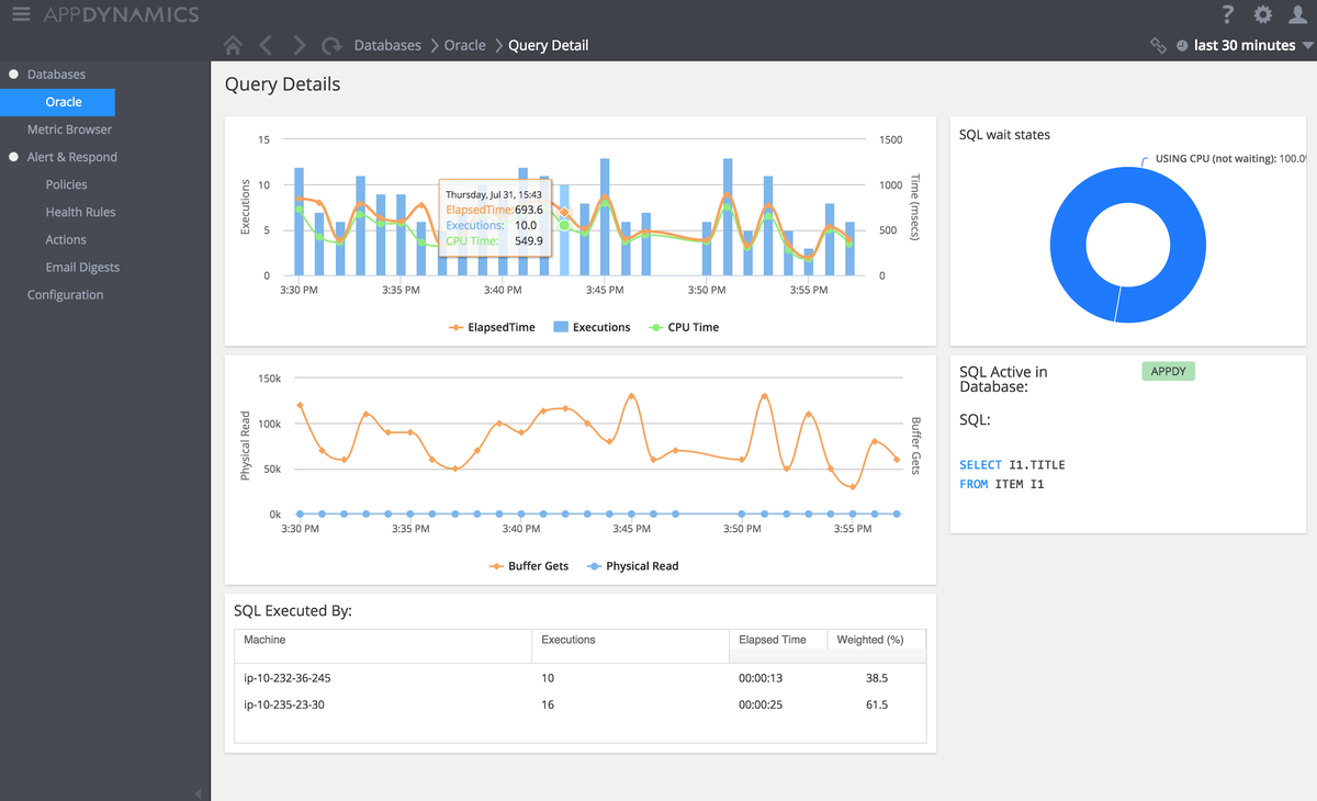 AppDynamics dash