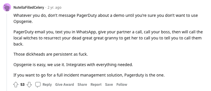 Pagerduty vs Opsgenie reddit