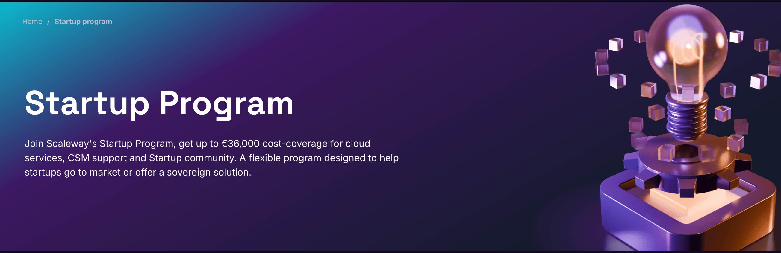 Scaleway Startups eligibility 